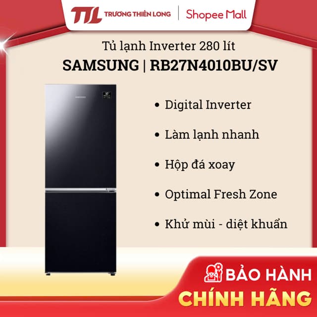 RB27N4010BU/SV - Tủ Lạnh Samsung Inverter 280 Lít RB27N4010BU/SV [TOÀN QUỐC] - Ảnh 8