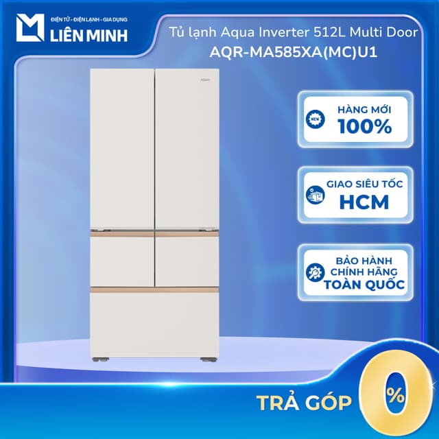AQR-MA585XA(MC)U1 - Tủ lạnh Aqua Inverter 512 lít Multi Door - Công nghệ Twin Inverter - [SHIP 0Đ HCM] - Ảnh 4