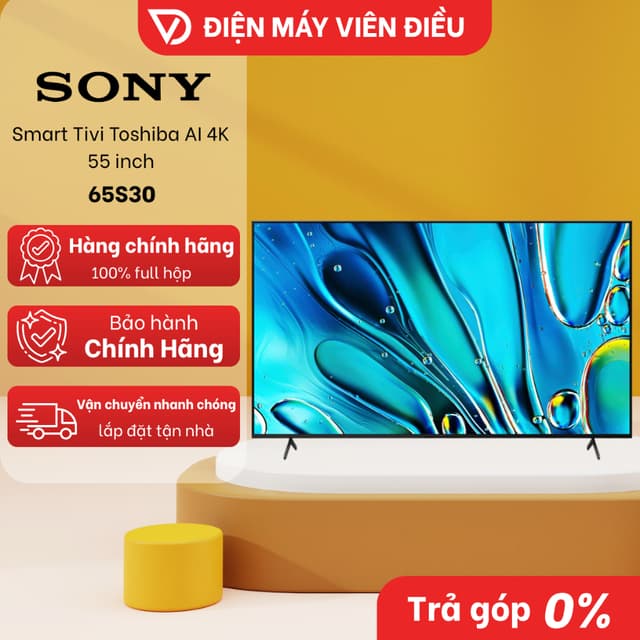 [FREESHIP NGHỆ AN] Google Tivi Sony 4K 65 Inch K-65S30 – Hình ảnh sắc nét, màu sắc rực rỡ, sống động - Ảnh 8