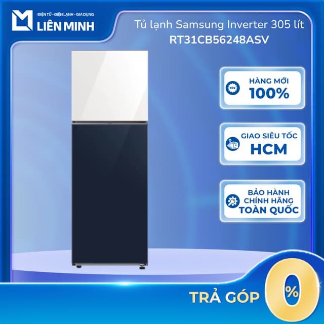 RT31CB56248ASV - Tủ Lạnh Samsung Inverter 305 Lít Bespoke RT31CB56248ASV [SHIP 0Đ HCM] - Ảnh 1