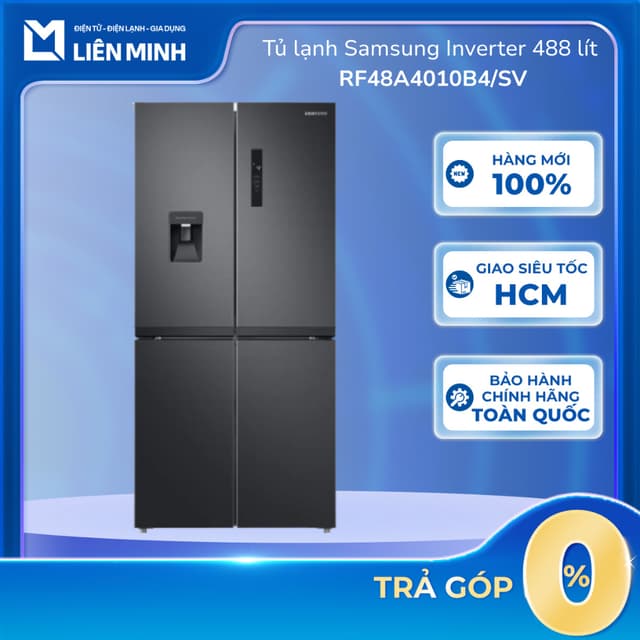 RF48A4010B4/SV - Tủ Lạnh Samsung Inverter 488 Lít Multi Door RF48A4010B4/SV - Bảo Hành Chính Hãng - Ảnh 2