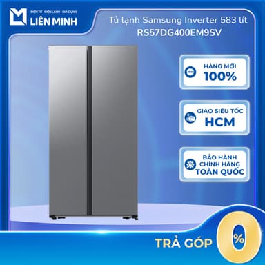 So sánh giá RS57DG400EM9SV - Tủ Lạnh Samsung Inverter 583 Lít Side By Side RS57DG400EM9SV - Bảo Hành Chính Hãng rẻ nhất?