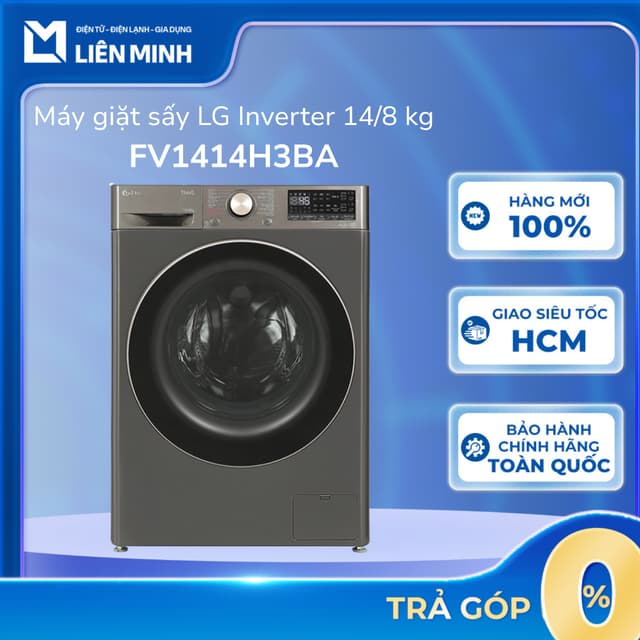 FV1414H3BA 14/8 Kg / FV1412H3BA 12/7 Kg - Máy Giặt Sấy Inverter LG [Giao Toàn Quốc] - Ảnh 7