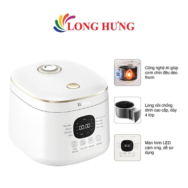 Nồi cơm điện tử Tefal Rice Mate Mini 0.7 lít RK515168 - Hàng chính hãng - Bảo hành 24 tháng - Ảnh 9
