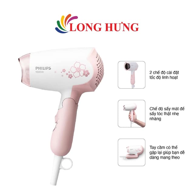 Máy sấy tóc Philips HP8108/00 - Hàng chính hãng - Ảnh 3