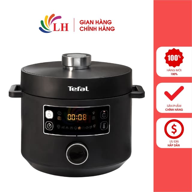 Nồi áp suất điện đa năng Tefal Turbo Cuisine 4.8 lít CY754830 - Hàng chính hãng - Ảnh 9