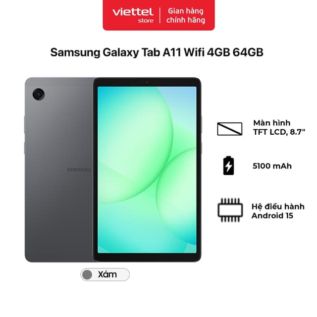 MTB Samsung Galaxy Tab A11 Wifi 4GB 64GB Chính hãng - Ảnh 5
