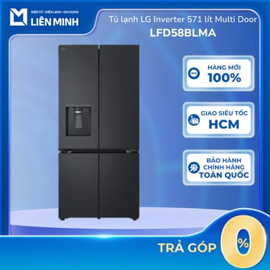 So sánh giá LFD58BLMA - Tủ Lạnh Lg Inverter 571 Lít Multi Door LFD58BLMA - Vòi Lấy Nước Ngoài - Hành Chính Hãng rẻ nhất?