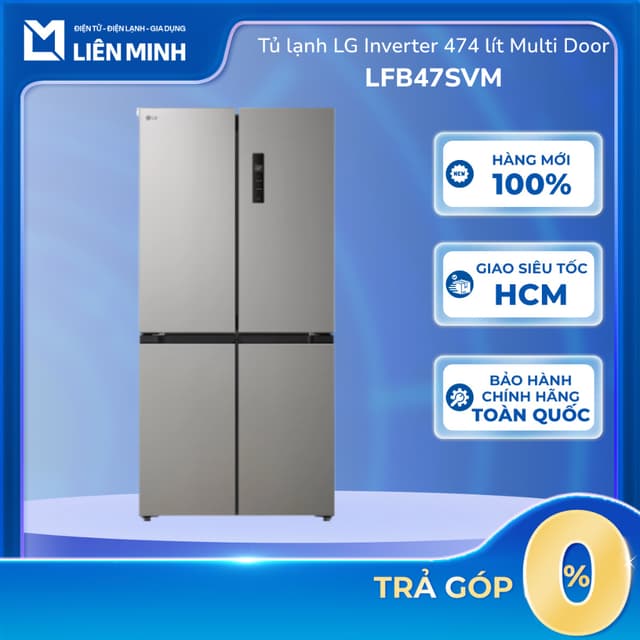 LFB47SVM - Tủ lạnh LG Inverter 474 lít Multi Door LFB47SVM - Bảo Hành Chính Hãng - Ảnh 2