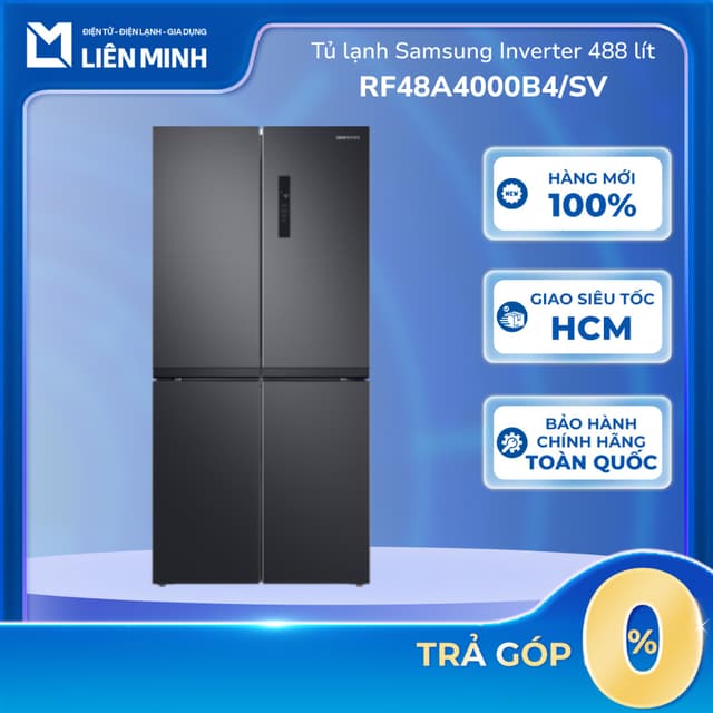 RF48A4000B4/SV - Tủ Lạnh Samsung Inverter 488 Lít Multi Door RF48A4000B4/SV - Bảo Hành Chính Hãng - Ảnh 6