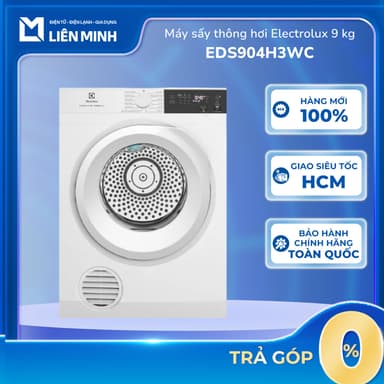 So sánh giá EDS904H3WC - Máy Sấy Quần Áo Thông Hơi ELECTROLUX 9 Kg UltimateCare 300 - Bảo Hành Chính Hãng [SHIP 0Đ HCM] rẻ nhất?