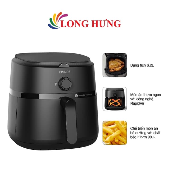Nồi chiên không dầu Philips 6.2 lít NA130/00 - Hàng chính hãng - Ảnh 10