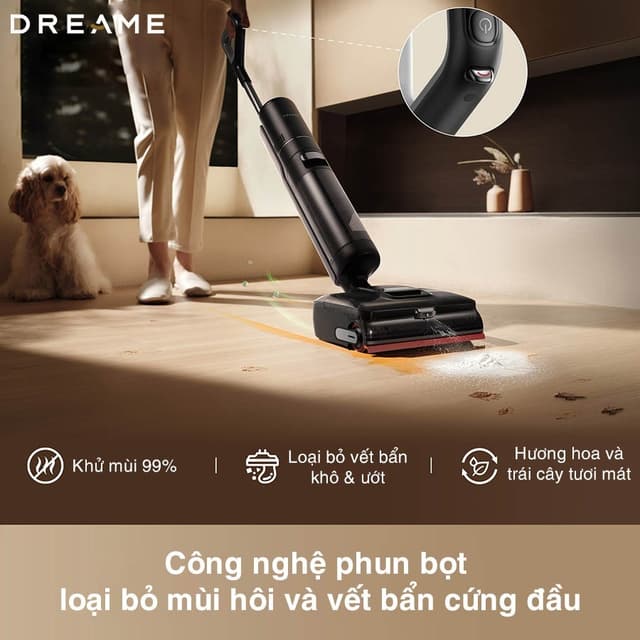 Máy Hút Bụi Lau Sàn Khô Ướt Dreame H15 Pro FoamWash | Công Nghệ Phun Bọt Foam Mousse | Tự Động Giặt Rửa, Sấy Nóng - Ảnh 1
