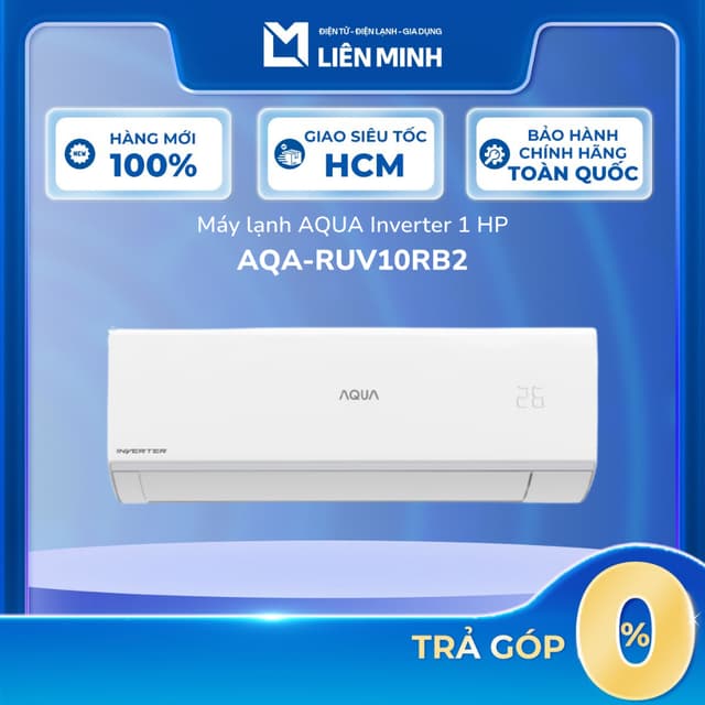 AQA-RUV10RB2 - Máy Lạnh Aqua Inverter 1 Hp - Dưới 15m2 - Bảo Hành Chính Hãng [SHIP 0Đ HCM] - Ảnh 9