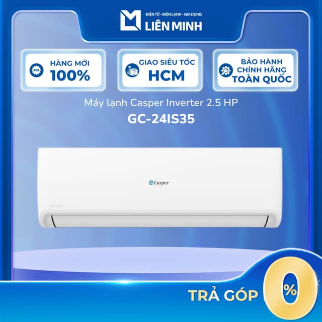 GC-24IS35 - Máy Lạnh Casper Inverter 2.5 HP [Giao Toàn Quốc] - Ảnh 9
