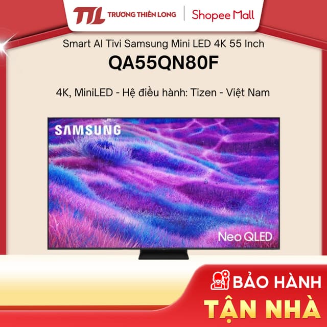 QA55QN80F | QA75Q80DA - Smart Tivi QLED Samsung AI 4K 75 inch QA75Q80D[Miễn Phí Lắp Để Bàn HCM] - Ảnh 4