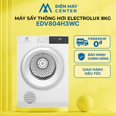 So sánh giá Máy sấy thông hơi Electrolux 8 kg EDV804H3WC UltimateCare - Miễn phí giao hàng và lắp đặt rẻ nhất?