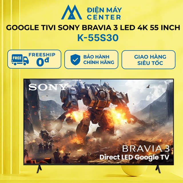 Google Tivi Sony 4K 55 inch K-55S30 - Bảo Hành Chính Hãng 24 tháng - Ảnh 10