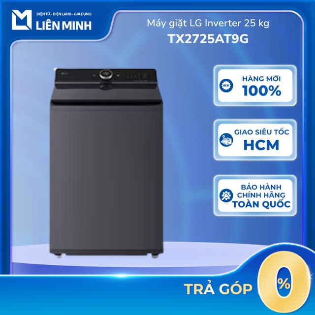 TX2725AT9G - Máy Giặt LG Inverter 25 Kg TX2725AT9G - Bảo Hành Chính Hãng - Ảnh 10