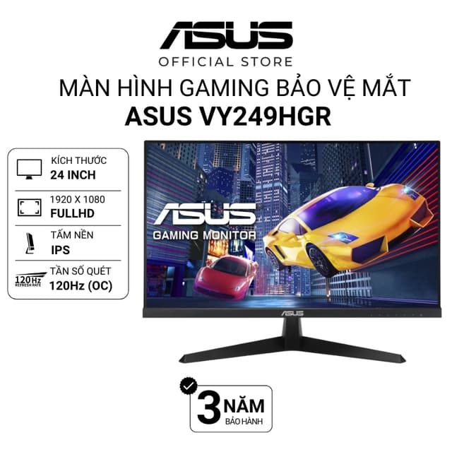 Màn Hình ASUS VY249HGR 23.8 inch | IPS | FHD | 120Hz | 1ms | viền mỏng THÍCH HỢP TREO ARM - Ảnh 7