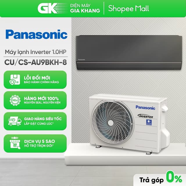 Máy Lạnh Panasonic Inverter 1 Hp CU/CS-AU9BKH-8 [Toàn Quốc] - Ảnh 2