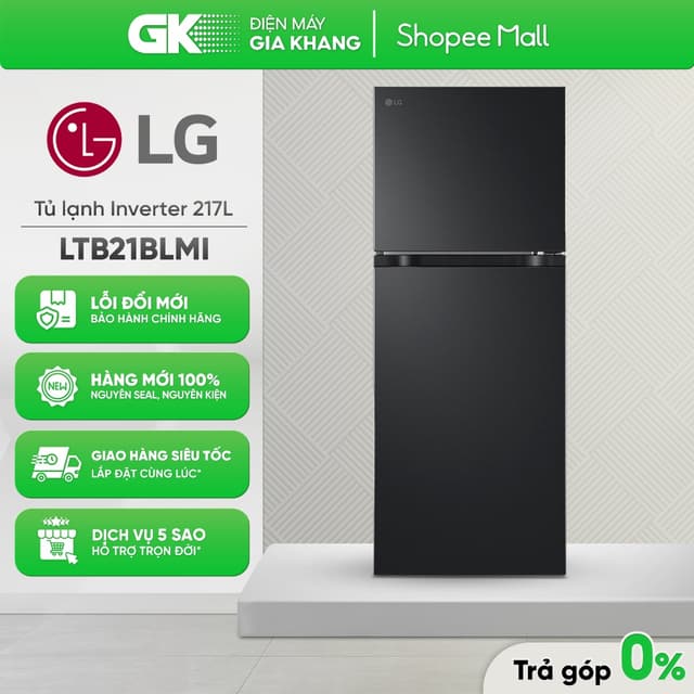 Tủ Lạnh LG Inverter 217 Lít LTB21BLMI [Freeship HCM] - Ảnh 10