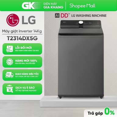 So sánh giá Máy Giặt LG AI DD Inverter 14 Kg T2314DX5G [Toàn Quốc] rẻ nhất?