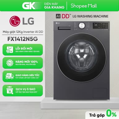 So sánh giá Máy Giặt LG AI DD Inverter 12 Kg FX1412N5G [Toàn Quốc] rẻ nhất?