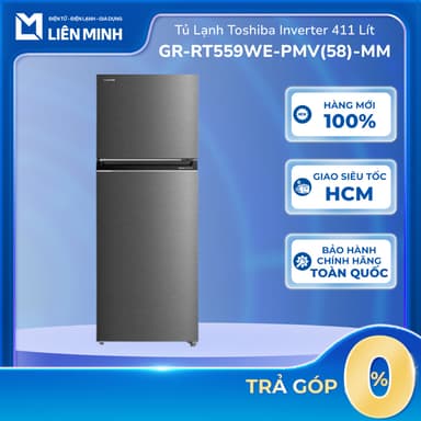 So sánh giá GR-RT559WE-PMV(58)-MM - Tủ Lạnh Toshiba Inverter 411 Lít - Bảo Hành Chính Hãng rẻ nhất?