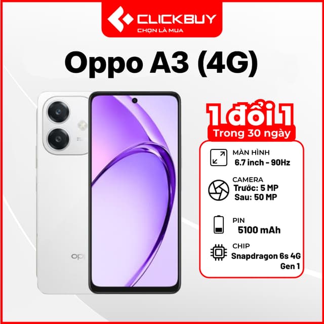 Oppo A3 (4G) 8GB 128GB chính hãng - Ảnh 2