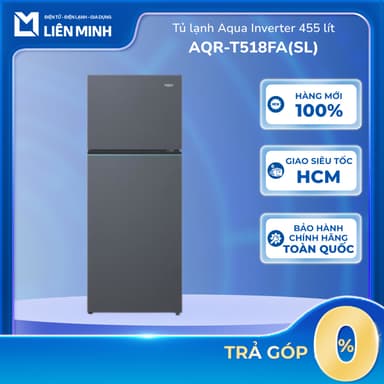 So sánh giá AQR-T518FA(SL) - Tủ Lạnh Aqua Inverter 455 Lít AQR-T518FA(SL) - Bảo Hành Chính Hãng rẻ nhất?