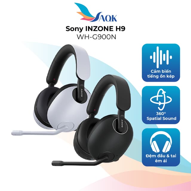 Tai nghe chụp tai Bluetooth Gaming Sony INZONE H9 WH-G900N - Hàng chính hãng - Ảnh 12
