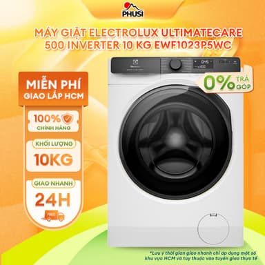 So sánh giá EWF1023P5WC [MIỄN PHÍ GIAO LẮP] Máy giặt Electrolux UltimateCare 500 Inverter 10 kg  - BH CHÍNH HÃNG rẻ nhất?