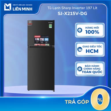 So sánh giá SJ-X215V-DG (Xám Đậm) / SJ-X215V-SL (Xám Nhạt) - Tủ Lạnh Sharp Inverter 197 Lít - 2 Cửa rẻ nhất?