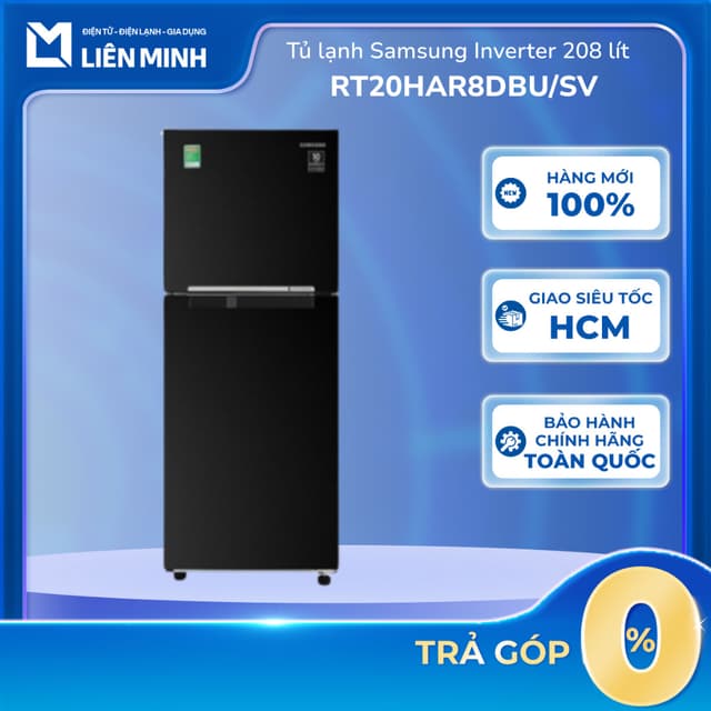 RT20HAR8DBU/SV - Tủ Lạnh 2 Cửa SAMSUNG Inverter 208 Lít RT20HAR8DBU [SHIP 0Đ HCM] - Ảnh 4