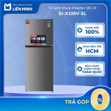 So sánh giá SJ-X198V-SL / SJ-X198V-DG - Tủ Lạnh Sharp Inverter 181 Lít SJ-X198V rẻ nhất?