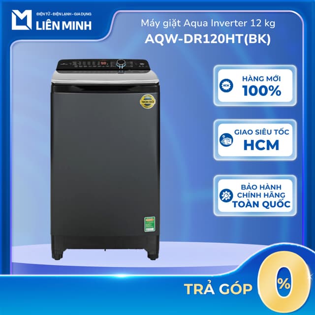 AQW-DR120HT(BK) / AQW-DR100JT(BK) - Máy Giặt Aqua Inverter 12 Kg / 10 Kg [GIÁ MÁY] - Ảnh 5