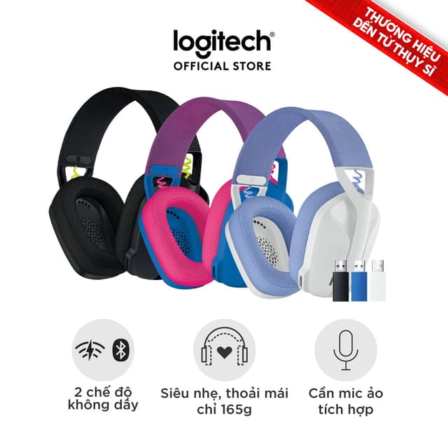 Tai nghe gaming Bluetooth và Lightspeed Logitech G435 Mic ảo tích hợp PC Mobile PS5 - Ảnh 2