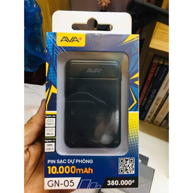 Pin Sạc Dự Phòng Polymer 10000mAh 12W AVA+ JP288/ DS808A/ GN-05 - Ảnh 2