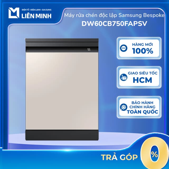 DW60CB750FAPSV - Máy Rửa Chén Độc Lập Samsung Bespoke - Bảo Hành Chính Hãng [GIÁ MÁY] - Ảnh 1
