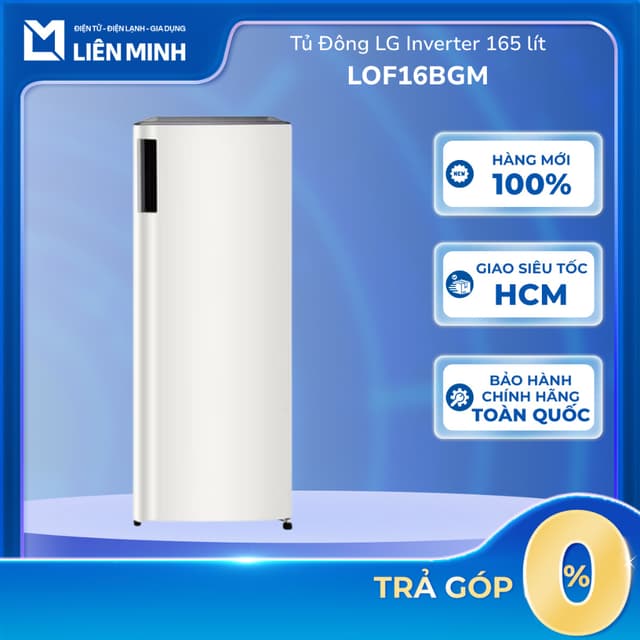 LOF16BGM - Tủ Đông LG Inverter 165 Lít LOF16BGM (1 Cửa Màu Be) [Giao Toàn Quốc] - Ảnh 6
