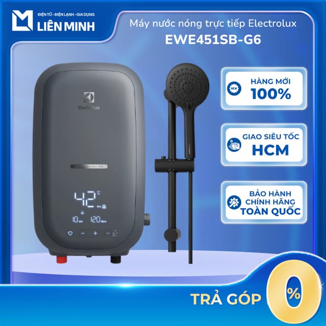 EWE451RB-G6 (Nút Vặn) / EWE451SB-G6 (Nút Cảm Ứng) Máy Nước Nóng Trực Tiếp UltimateHome 4500W - Có Bơm Trợ Lực - Ảnh 11