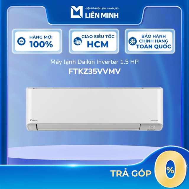 Máy Lạnh Daikin Inverter 1.5 HP FTKZ35VVMV [Giao Toàn Quốc] - Ảnh 10