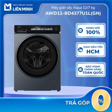 So sánh giá Máy Giặt Sấy Aqua Inverter 10/6 Kg AWD10-BP4377U1L(GN) | 12/7 kg AWD12-BD4377U1L(GN) [SHIP 0Đ HCM] rẻ nhất?