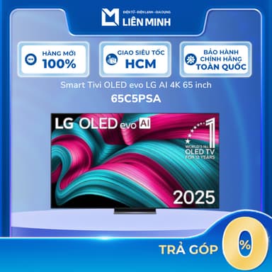 So sánh giá 65C5PSA - Smart Tivi OLED LG Evo AI 4K 65 Inch OLED65C5PSA - Bảo Hành Chính Hãng rẻ nhất?