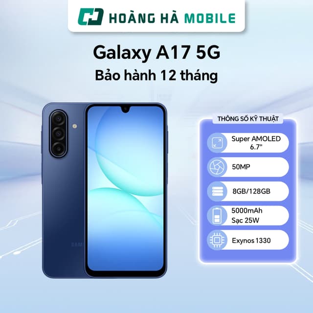 (Livestream độc quyền) Điện thoại di động Samsung Galaxy A17 5G 8GB/128GB - Chính hãng (Nguyên Seal Chưa Active) - Ảnh 10