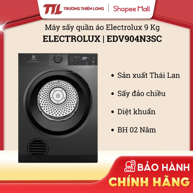 EDV904N3SC - Máy Sấy Thông Hơi Electrolux 9 Kg UltimateCare 300 - Xám đen Onyx [TOÀN QUỐC] - Ảnh 9