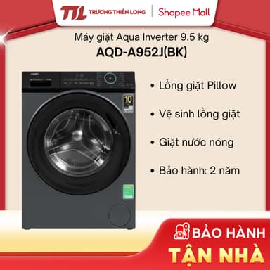 So sánh giá [Shopee - Lắp đặt 0Đ HN HCM] AQD-A952J(BK) - Máy Giặt Aqua Inverter 9.5 Kg rẻ nhất?