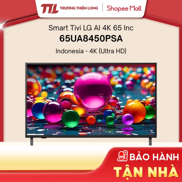 [Shopee - Lắp đặt 0Đ HN HCM] 65UA8450PSA | 43UA8450PSA - Smart Tivi LG AI 4K 65 Inch | 43 Inch UA8450PSA - Ảnh 1