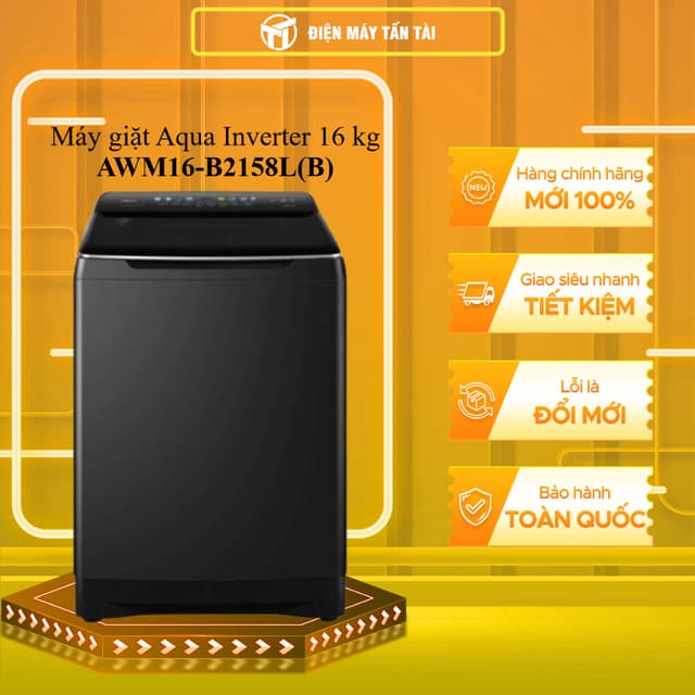 AWM16-B2158L(B) - Máy giặt Aqua Inverter 16 kg AWM16-B2158L(B) - GIAO TOÀN QUỐC - Ảnh 6